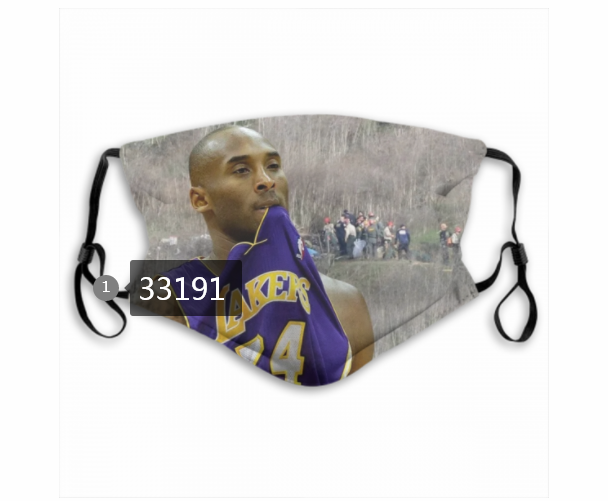 2021 NBA Los Angeles Lakers #24 kobe bryant 33191 Dust mask with filter